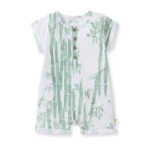 Bamboo Forest Baby Boy Romper