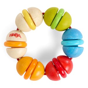 Rainbow Rattle Grasping and Teething Toy